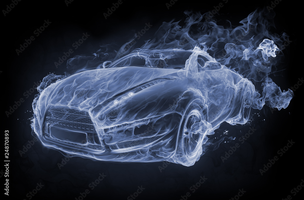 Obraz premium Dym samochodowy