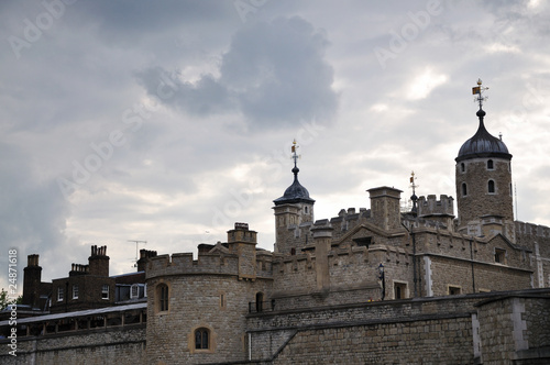 Tower of London - rainy sky