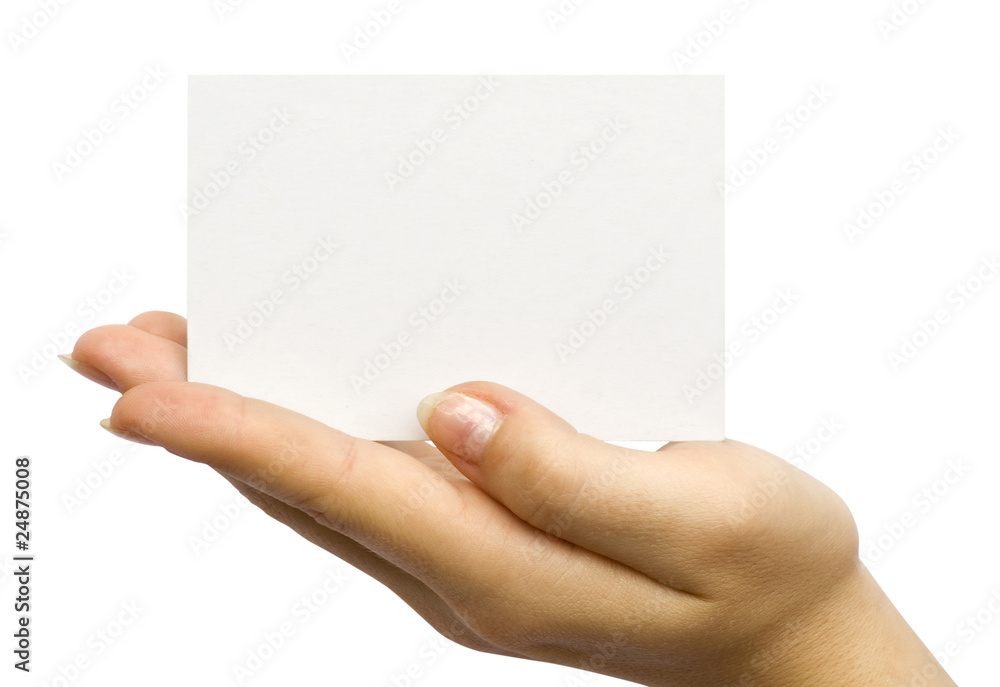 Fototapeta premium Card in hand