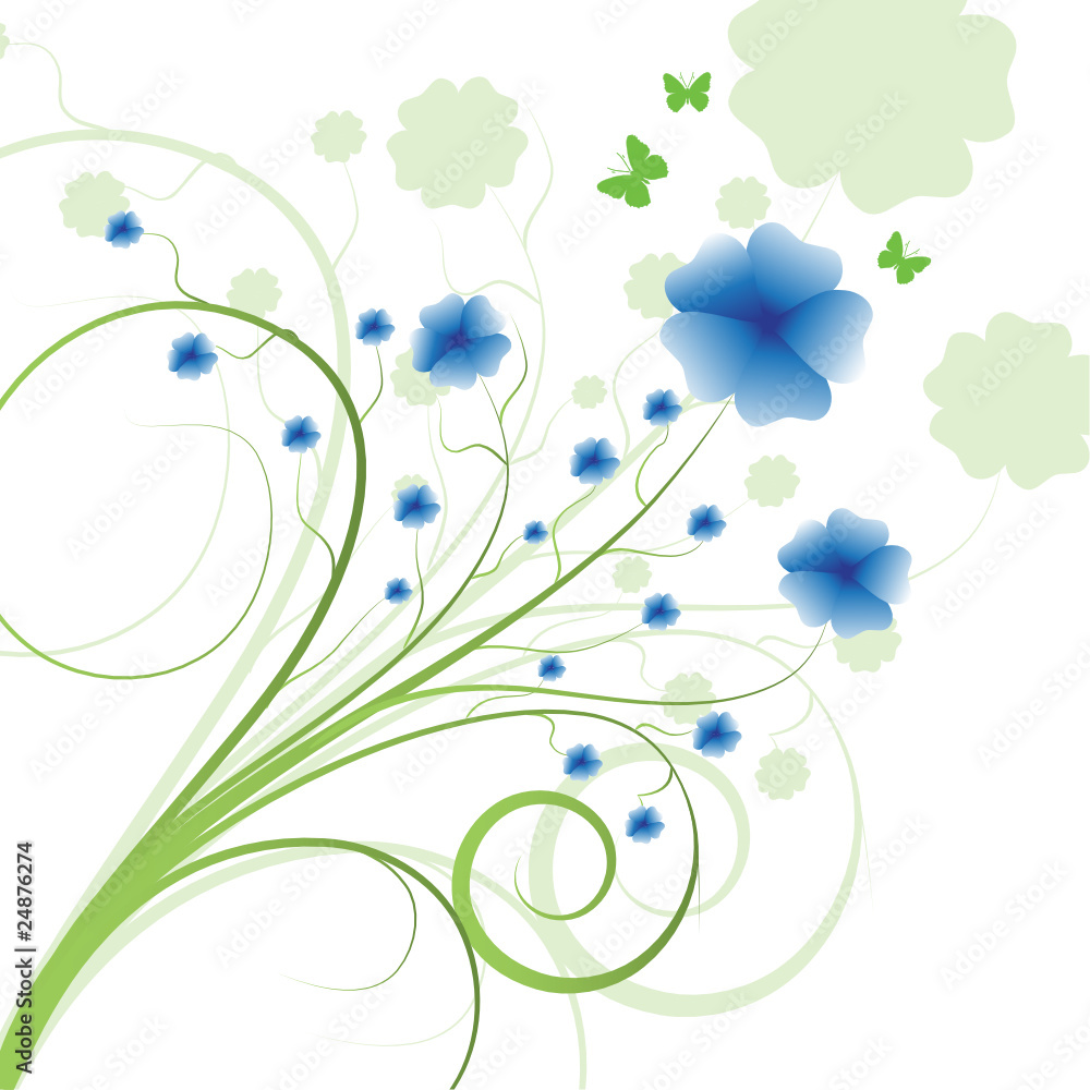 Abstract flowers background with place for your text Abstract flowers background with place for your text