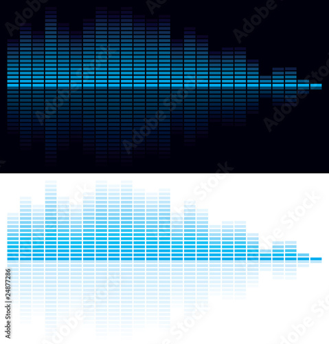 Vector illustration of digital equalizer