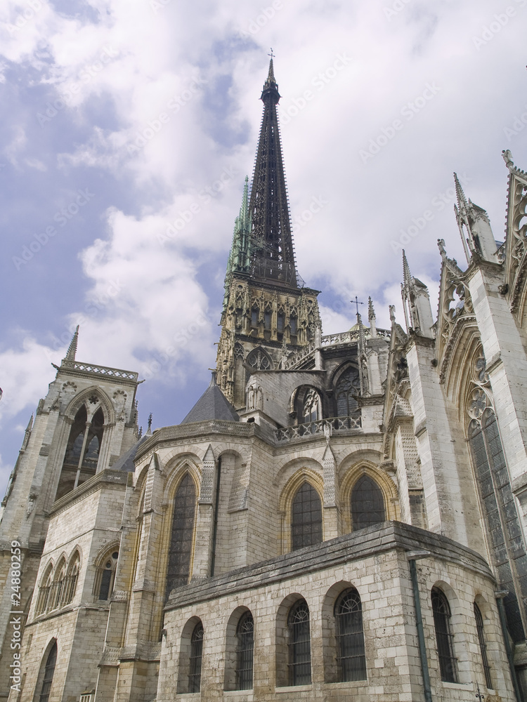 Catedral de Rouen, ciudad medieval de Normandía, Francia