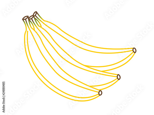 Bananes en contour