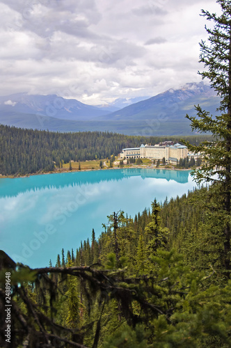 Turquoise water of Lake Louise in Banff National Park, Canada