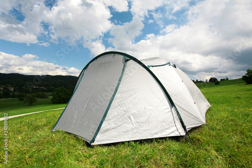 Tent in beautiful nature