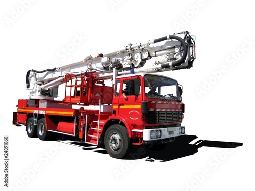 Camion de pompiers  ' bras élévateur articulé '