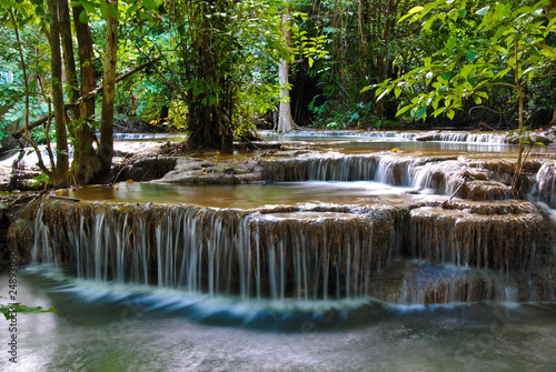 Huai Mae Kamin at Kanchanaburi in Thailand