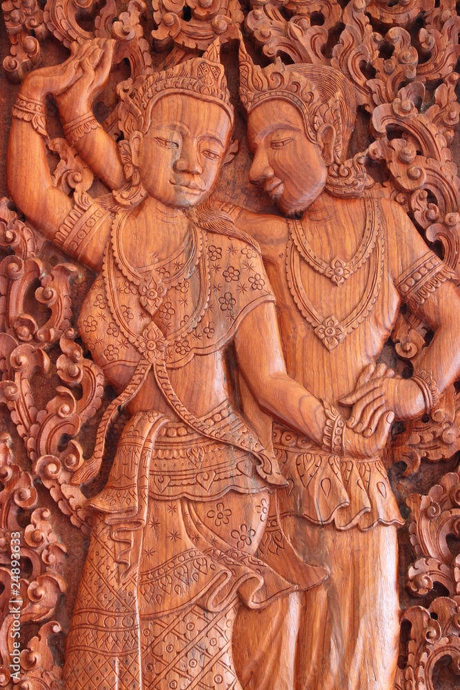 art carving, Lao P.D.R.