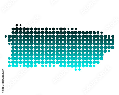 Karte von Puerto Rico