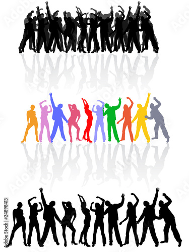 Disko und Party Silhouetten