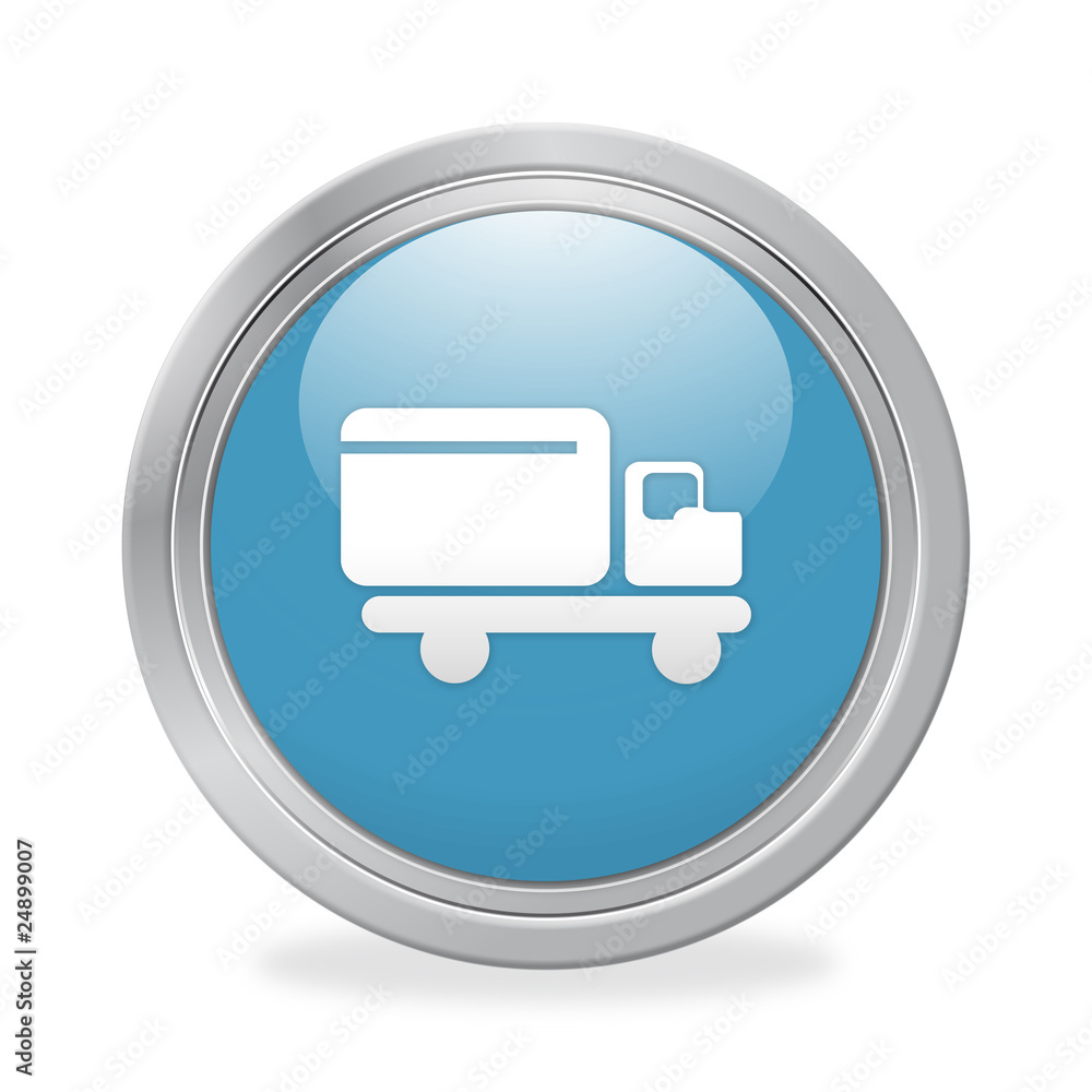 Bottone Blu Camion Bottone Blu Camion
