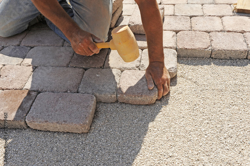work paving
