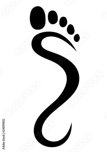 black footprint