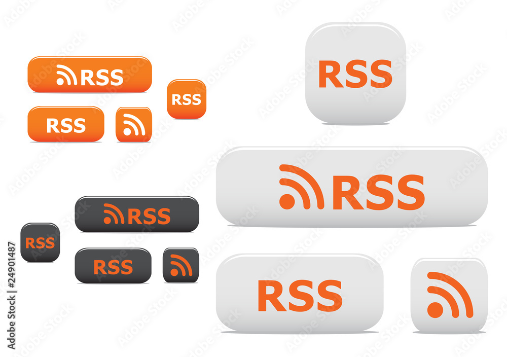 Rss buttons and symbols