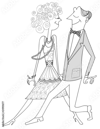 ballroom dancing couple