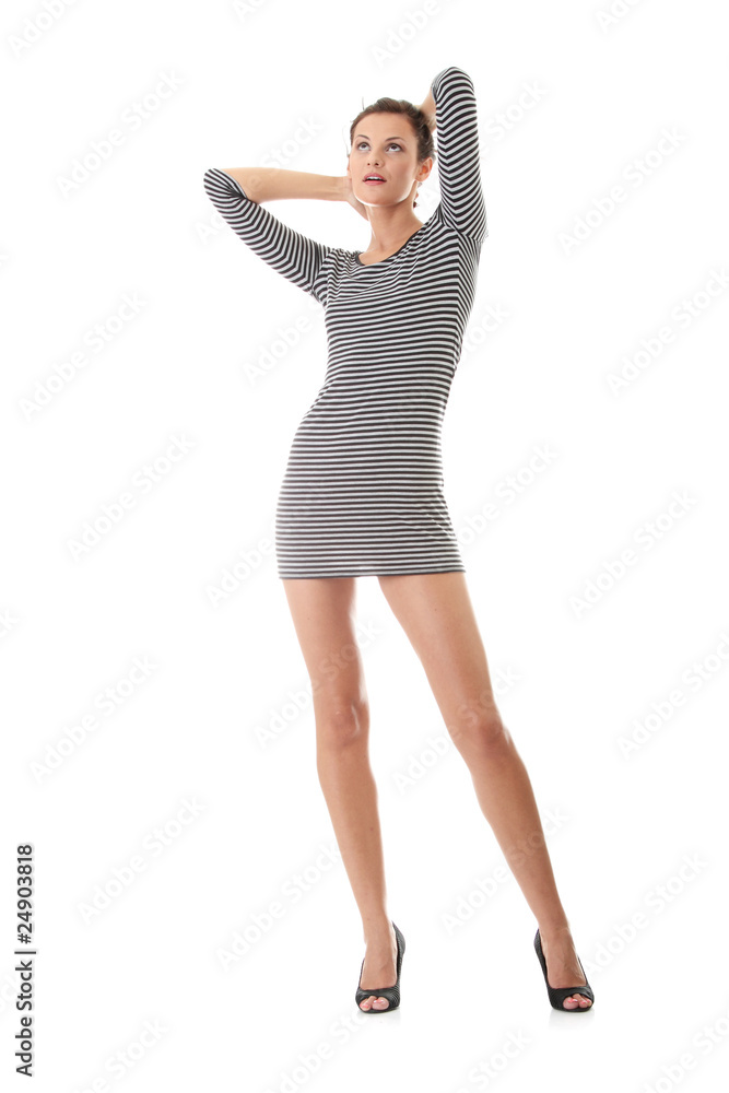 Sexy woman with long legs Sexy woman with long legs