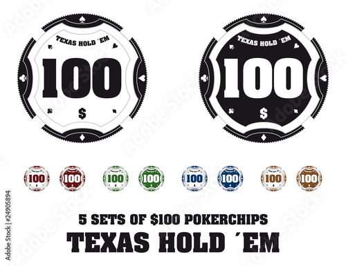 5 Sets $100 Pokerchips