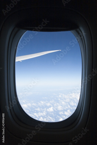 A view from the aeroplane's window