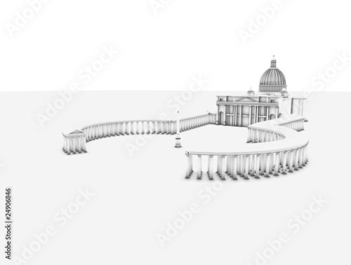 Vászonkép basilica san pietro vaticano modello