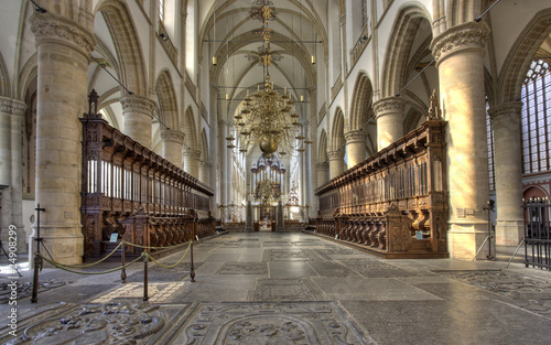 Interior of Dordrecht Cathedral, Holland