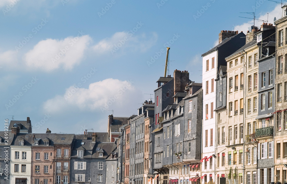 Honfleur, ciudad medieval de Normandía, Francia