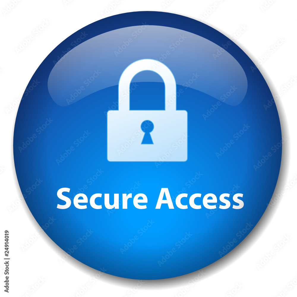 SECURE ACCESS Web Button (internet security session padlock icon SECURE ACCESS Web Button (internet security session padlock icon