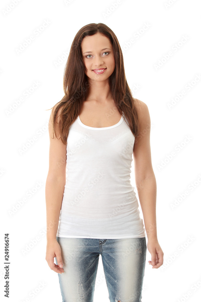 Young beautiful woman