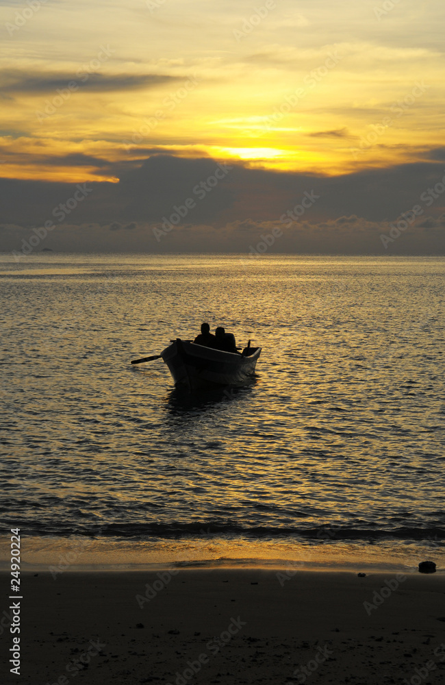 Naklejka premium The fishermen