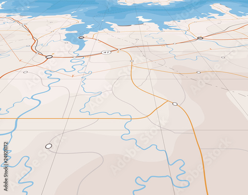 Angled map