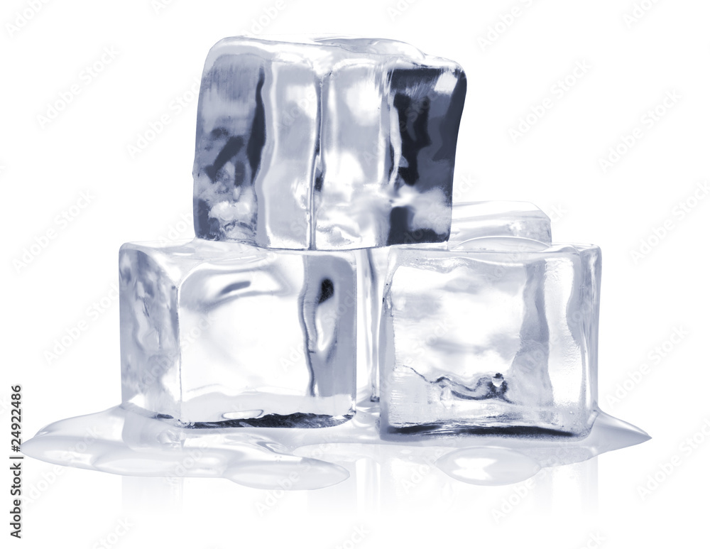 ice cubes isolated on white ice cubes isolated on white