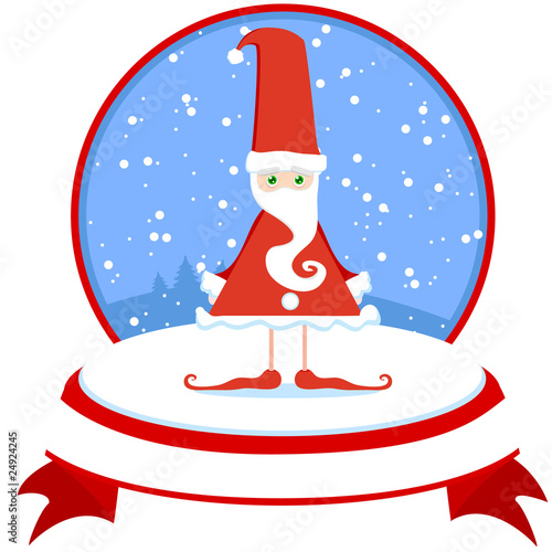 Original Santa. A vector illustration