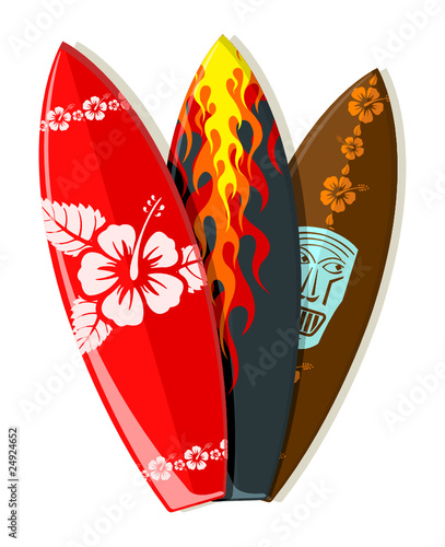 Vector surf boards