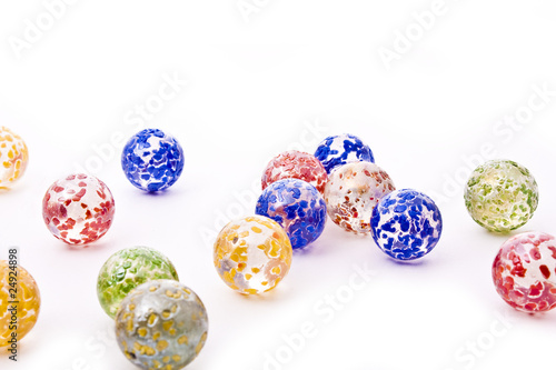 colorful decorative glass balls