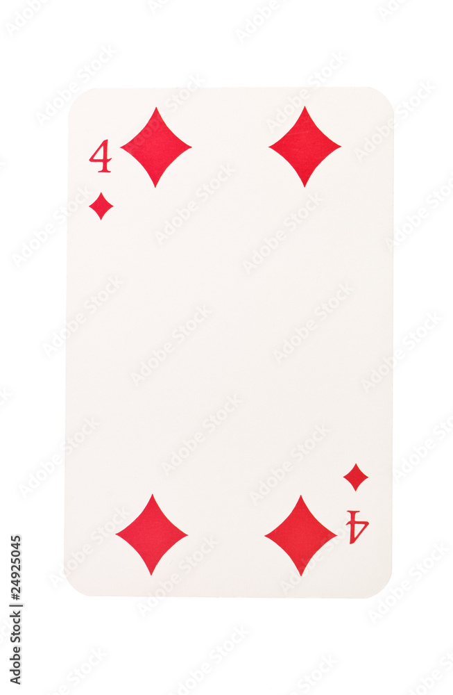 Obraz premium Four of Diamonds