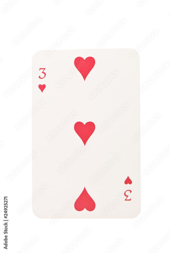 Fototapeta premium Three of Hearts