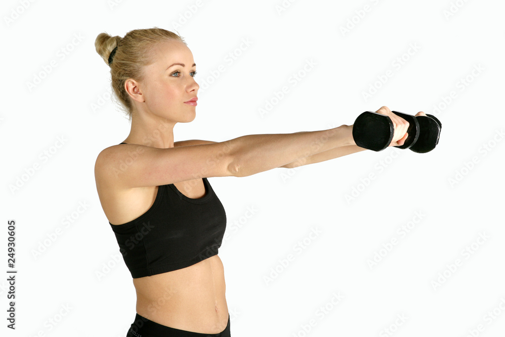 Fototapeta premium Fitness N&B Haltère