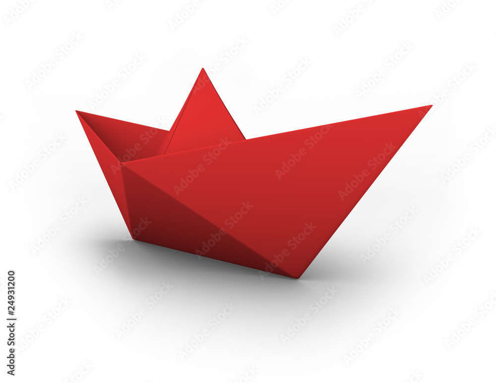 red paper boat red paper boat