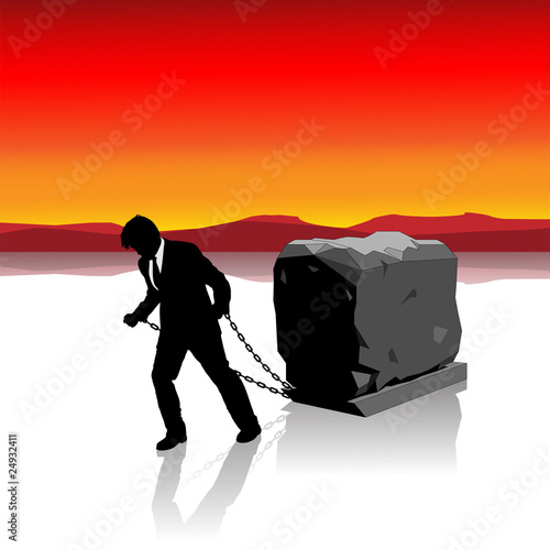 Businessman slowed