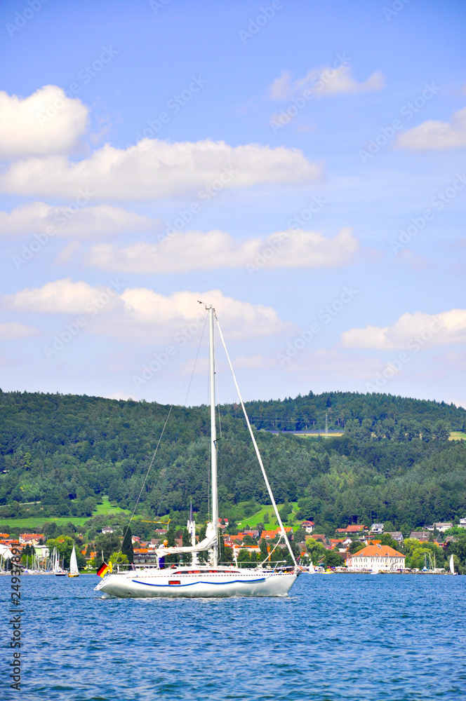 Segelboot am Bodensee