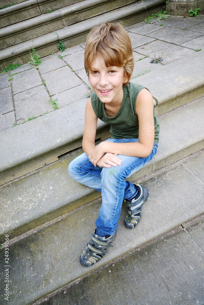 Lachender Junge Lachender Junge