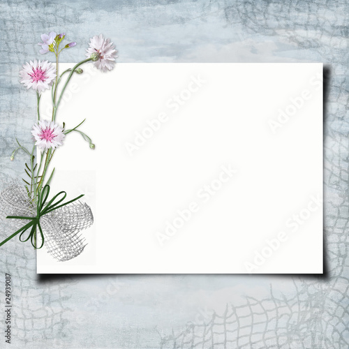 blank note paper on textured background