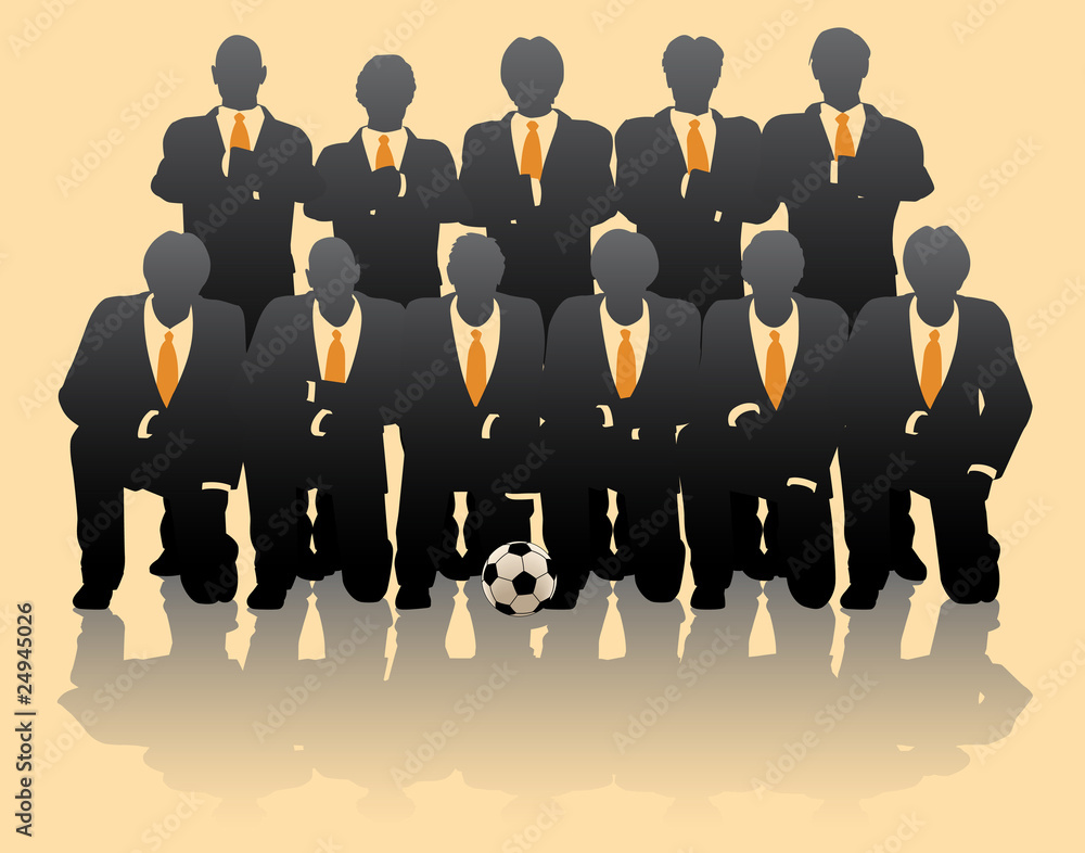Naklejka premium Business team