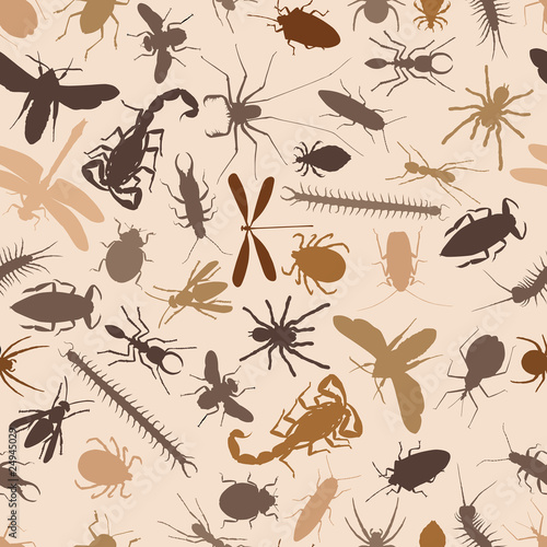 Bugs seamless tile © Adrian Hillman