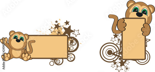 monkey cartoon copyspace