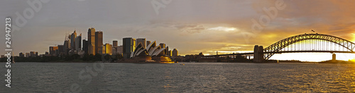 Sydney harbor large panorama