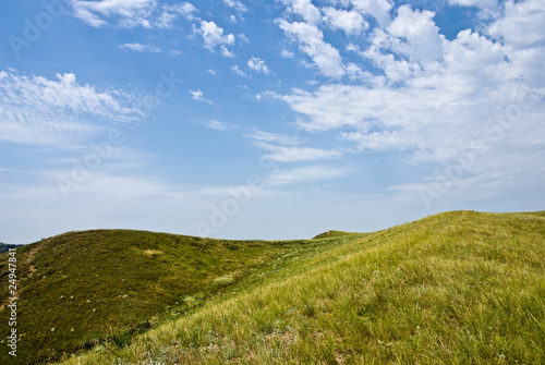 Yellow-green hills