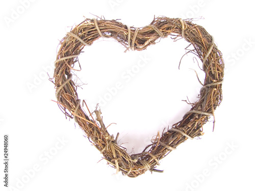 heart shaped willow wreath