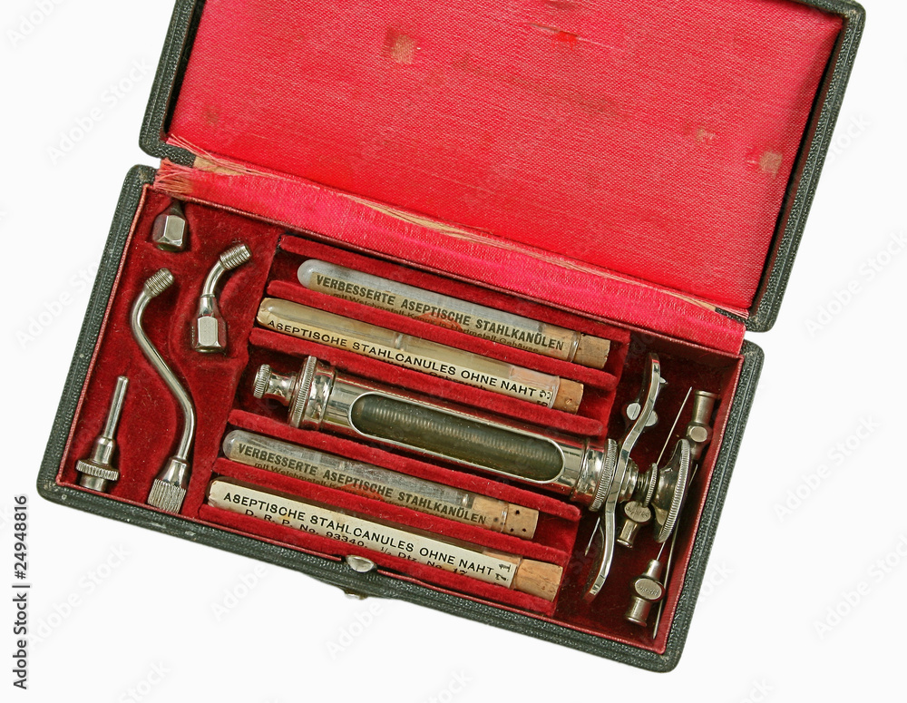 old set of syringe and needles old set of syringe and needles