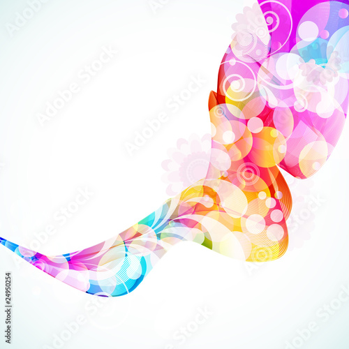 Eps Abstract Floral Wave