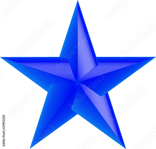Stern hellblau